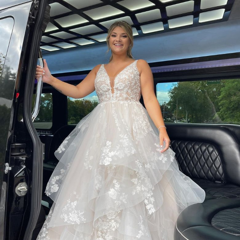 Bride and Groom Party Bus
